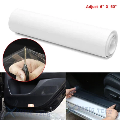 6" x 60" Clear Car Door Sill Edge Paint Anti-Scratch Protection Film For Hyundai - Image 1 of 4