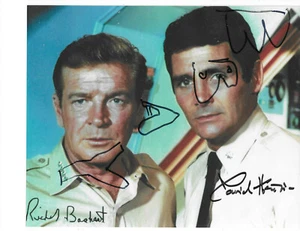 Foto publicitaria autografiada de David Hedison Voyage Bottom Sea serie de televisión 1966 - Imagen 1 de 1