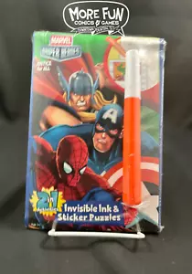 Marvel Heroes: Justice for All, 2-in-1 Invisible Ink & Sticker Puzzles (Lee Pub) - Imagen 1 de 2