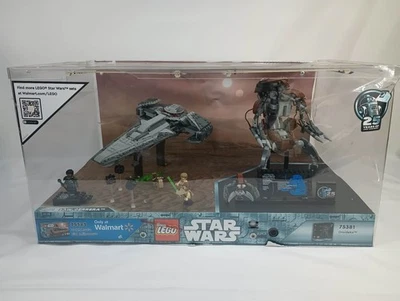 Lego Star Wars Wal Mart Store Display 75383 Sith Infiltrator + 75381 Droideka V1 - Imagem 1 de 4