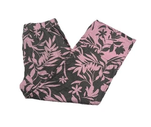 Patto Pantalone da notte grande pull on hawaiano floreale cotone biologico donna - Foto 1 di 9