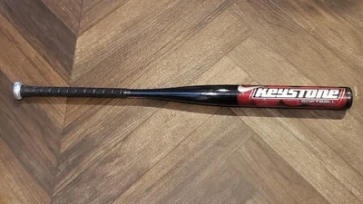 Bate de softbol lanzamiento rápido Nike Keystone 34" 30 oz (sin abolladuras/sonajeros/grietas) Foto 1 de 4