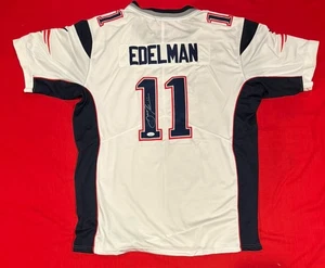 Julian Edelman NE Patriots NFL Autographed Signed Custom Football Jersey JSA - Picture 1 of 4