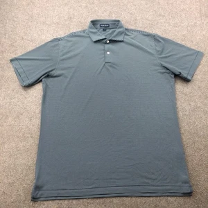 Peter Millar Poloshirt Herren Large blau gestreift Crown Crafted Golf Performance - Bild 1 von 9