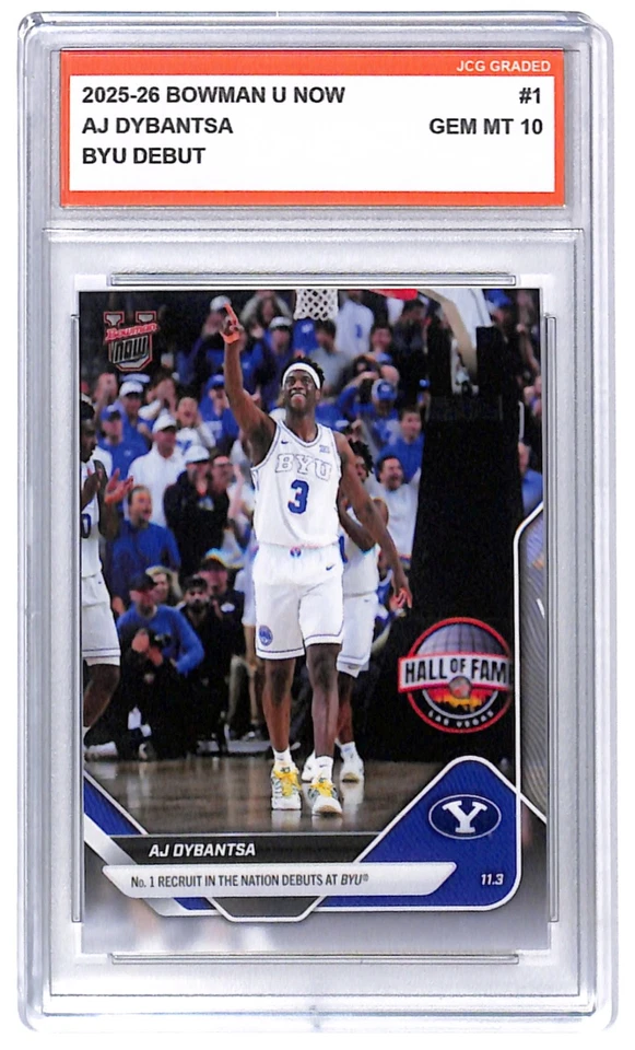 AJ Dybantsa 2025 - 26 Bowman U Now #1 BYU 首次亮相评级宝石完好 10 — 第 1/1 张图片