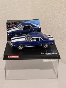 Carrera Evolution '69 Camaro SS396 (Bleu) échelle 1/32 slot car - Photo 1/24