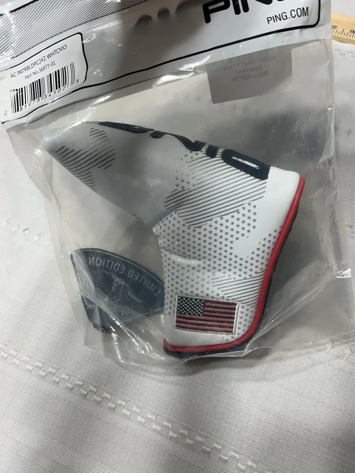PING Patriot Premium Blade Putter Cover Headcover Limited Edition