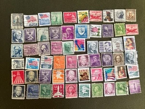 Vintage Lot of 60 Postage Stamps (1064) - Picture 1 of 8