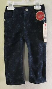 NWT Levis Infant Girls Skinny Extreme Soft Pants 12M Dark Blue Stars MSRP$34
