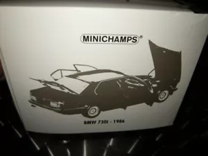 1:18 Minichamps BMW 730I E32 1986 rojo - marrón metálico en embalaje original - Imagen 1 de 2