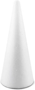5 Stück Styropor-Kegel Schaumkegel Polystyrol-Kegel 20cm weiß für DIY Handwerk - Bild 1 von 7