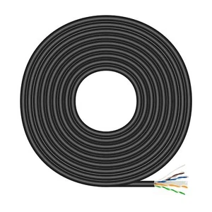 A135-0675 Bobina de Cable RJ45 UTP AWG23 Cat.6 100m Negro - Afbeelding 1 van 3