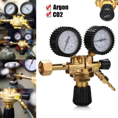 Reducer argon CO2 pressure reducer pressure regulator gas fitting MIG MAG TIG TIG protection - Image 1 of 4