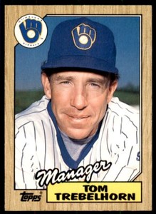 1987 Topps Traded Tom Trebelhorn . Milwaukee Brewers #121T