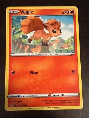 Vulpix 022/202 Swsh01: Sword & Shield Regular - Image 1 of 2