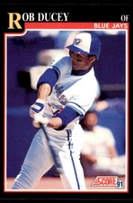 1991 SCORE ROB DUCEY TORONTO BLUE JAYS #821