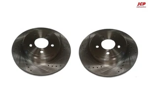 2 X DRILLED & SLOTTED REAR BRAKE DISC 320mm VENTED for CHRYSLER 300C 3.0crd 5.7L - Picture 1 of 3