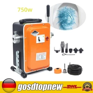 20M Rohrreinigungsmaschine Elektrisch Rohrreiniger Rohrreinigungsspirale 750W - Bild 1 von 15