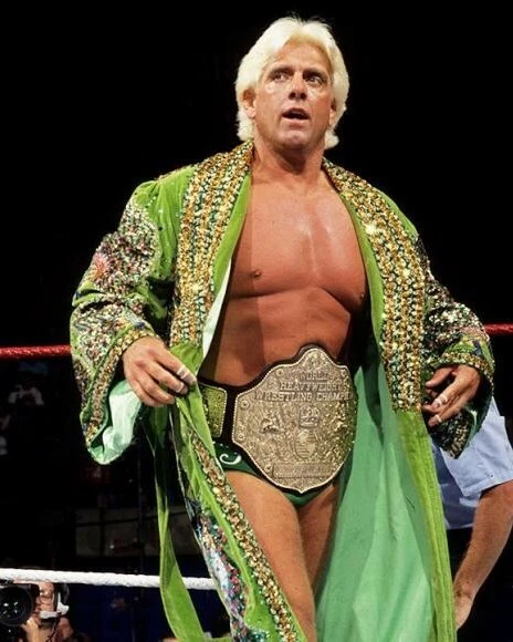 RIC FLAIR 8X10 PHOTO WRESTLING PICTURE WWF  - Image 1 of 1