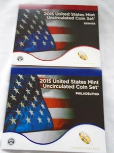 2015 United States Mint Uncirculated Coin Set Philadelphia & Denver 10 Coin Set - Picture 1 of 5