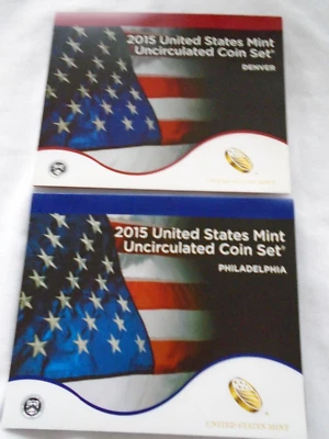 2015 United States Mint Uncirculated Coin Set Philadelphia & Denver 10 Coin Set - Image 1 of 4