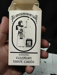 Juego de 78 cartas del tarot egipcio Hermandad de la Luz de colección 1964 Iglesia de la Luz - Imagen 1 de 10