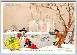 VHK, Voor Het Kind, Gelukkig Nieuwjaar,1967 Dutch Postcard, Barbara Van Kampen - Imagen 1 de 2