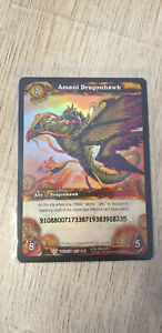 World of Warcraft Tcg Loot Card Amani Dragonhawk USED scrached Englisch