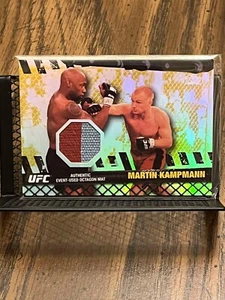 MARTIN KAMPMANN 2010 TOPPS UFC FIGHT USED MAT RELIC PATCH REFRACTOR INSERT /188! - Picture 1 of 2