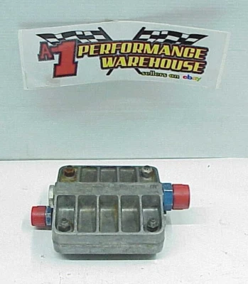 PARKER RACOR Billet 6" Tattletale Remote Oil Filter w -12AN & 16AN Fittings  D16 Foto 1 de 4