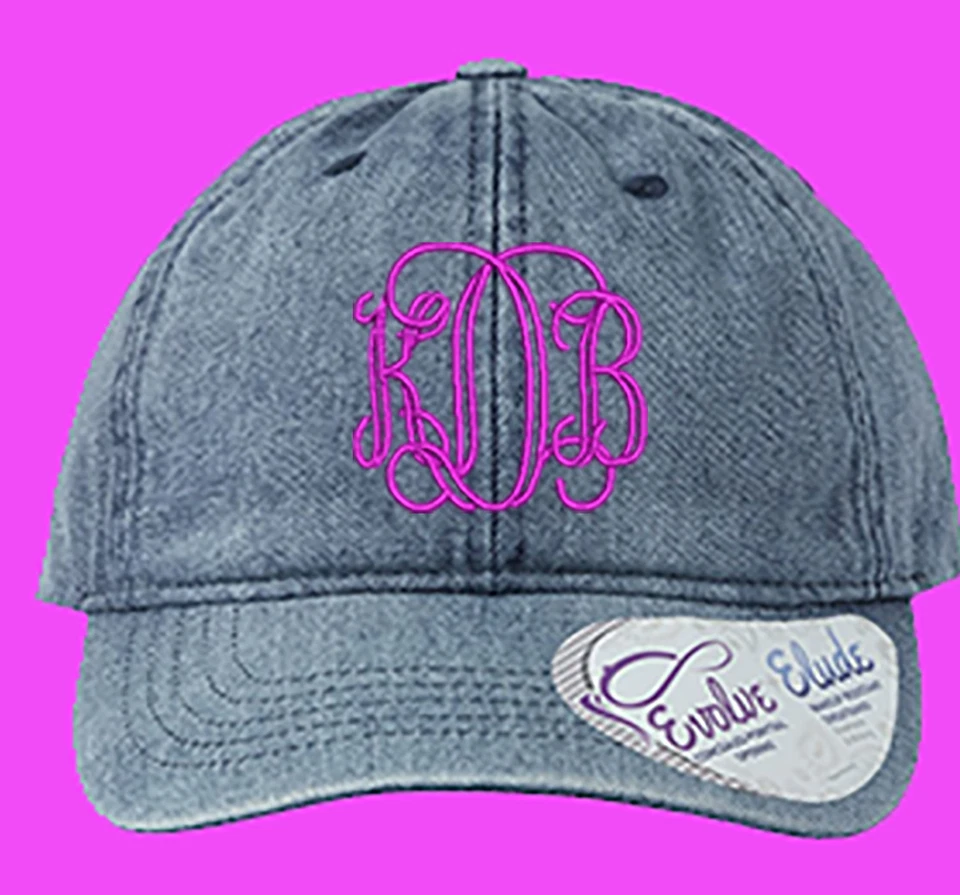 Gorra vaquera para mujer con monograma personalizado Foto 1 de 4