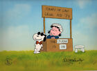 Peanuts-Legal Beagle vs. Judge Lucy Limited Edition Cel Set Signed by Melendez