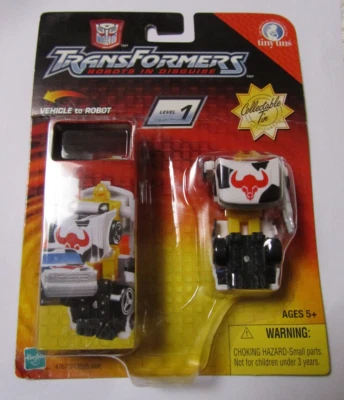 HASBRO IRONHIDE TINY TINS TRANSFORMERS LEVEL 1 2003 MINT SEALED UNUSED - Image 1 of 4