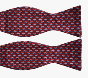 $89.50 NEW BROOKS BROTHERS 100% SILK SELF-TIE Bow Tie - Picture 1 of 9