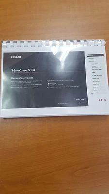 CANON POWERSHOT G5X MANUALE UTENTE COMPLETO ISTRUZIONI STAMPATE 217 PAGINE A5