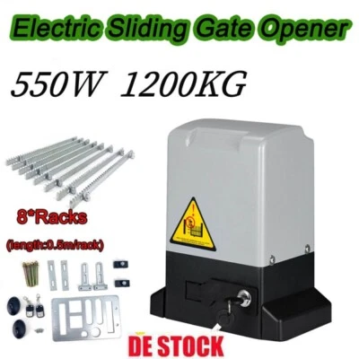 Schiebetorantrieb 1200kg Toröffner Torantrieb Schiebetor Motor Werkzeugset 550W - Bild 1 von 4