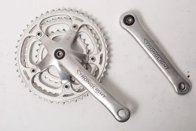 Juego de manivela triple Stronglight 1000 170 mm bicicleta de carretera de turismo vintage años 90 28 38 48 Foto 1 de 4