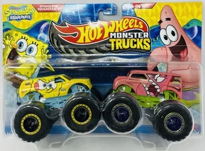 2025 Hot Wheels Monster Trucks SPONGEBOB SQUARDPSNTS vs PATRICK 2-pack 1:64 - Picture 1 of 2