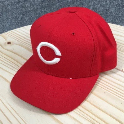 Cincinnati Reds New Era Baseball Cap Unisex Red M-L Curved Brim Embroidered - Image 1 of 4
