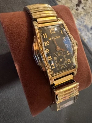 1930's BULOVA Ben Hur Art Deco Watch, 21J 10AE, 10K Gold Plate-Runs. - Image 1 of 4