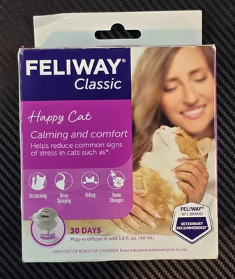 Feliway Classic Happy Cat 30 Day Plug in Diffuser + Refill 1.6fl.oz Exp: 01/2028 - Image 1 of 4