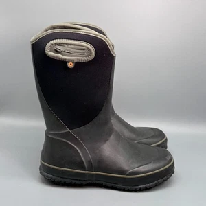 Stivali da pioggia Bogs Slushie Solid Kids 5 neri in gomma isolati impermeabili - Foto 1 di 11