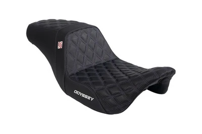Odyssey Harley-Davidson Leather Seat w/Purple Stitching for 2018-23 Road Glide - Image 1 of 4