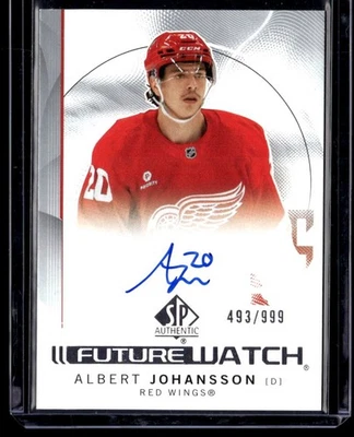 2024-25 SP Authentic HOCKEY - 171 Albert Johansson, Detroit Red Wings AUTO RC - Image 1 of 2