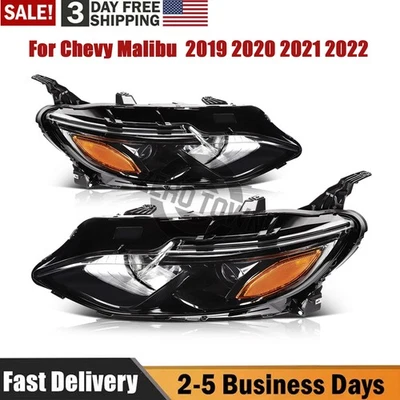 Conjunto de faros halógenos izquierdo y derecho para Chevy Malibu 2019-2022 Foto 1 de 4