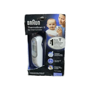 Braun ThermoScan 5 w ExactTemp Stability Indicator - Precise Ear Thermometer NEW - Picture 1 of 5