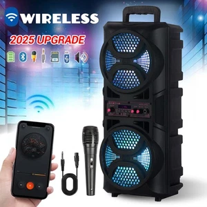 Haut-parleur Bluetooth portable 3000W subwoofer basse lourde système audio fête avec micro - Photo 1 sur 11