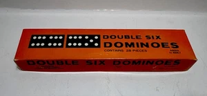 Vintage Set Of 28 Dominoes Double Six In Original Box T.G&Y Stores 73125 - Picture 1 of 4