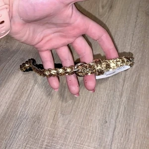 Neu mit Etikett Wonder Nation XS/M gold glitzernder Flechtgürtel - Bild 1 von 3