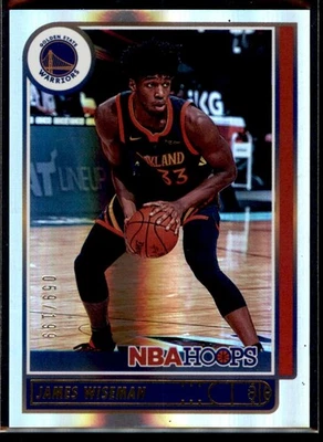 James Wiseman 2021-22 Panini NBA Hoops Premium Box Set Silver /199 A #58 Golden - Image 1 of 2